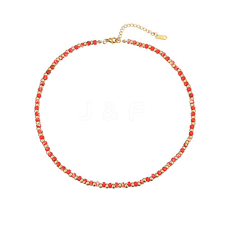 Natural Dyed Jade Beaded Necklaces for Women KN2634-2-1