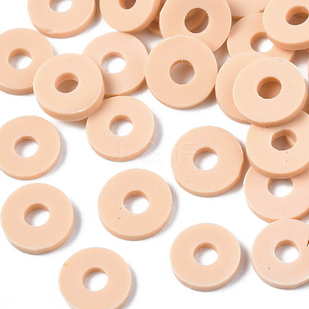 Handmade Polymer Clay Beads CLAY-R067-6.0mm-B47-1
