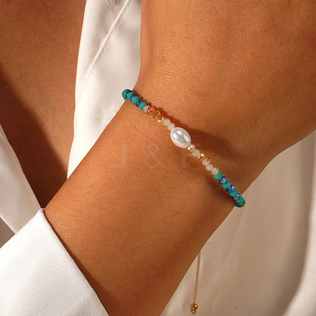 Bohemian Handmade Beaded Crystal Bracelets LS-AY4302-1-1