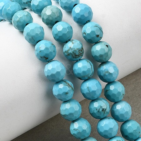 Natural Magnesite Beads Strands G-P598-E-6mm-05-1