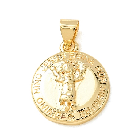 Brass Pendants KK-CBA0009-03G-1