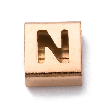 Ion Plating(IP) 304 Stainless Steel Square Slide Charms STAS-L132-19N-RG-1