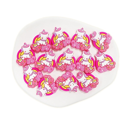 Unicorn Food Grade Eco-Friendly Silicone Beads PW-WG761E7-11-1