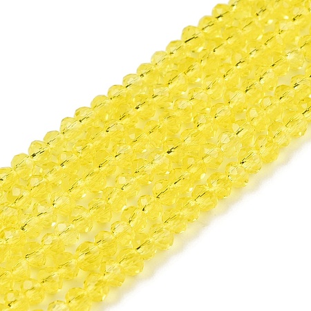 Glass Beads Strands EGLA-T021-01N-1