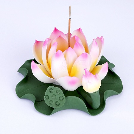 Ceramic Ornaments Simulated Lotus Fragrance Insertion Aromatherapy Furnace Decorations Gifts JX848A-1