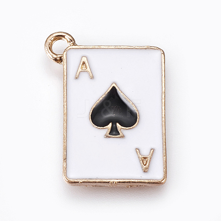 Alloy Enamel Pendants X-ENAM-O035-19G-A-1
