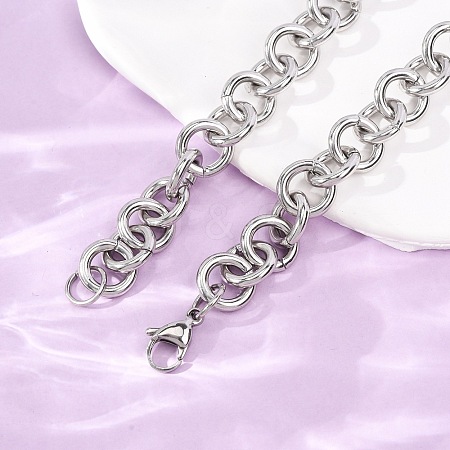 11.5MM 304 Stainless Steel Ring Link Chain Necklaces SA-CBA4160-19P-1
