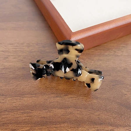 Bowknot Cellulose Acetate(Resin) Claw Hair Clips PW-WG8E1EB-08-1