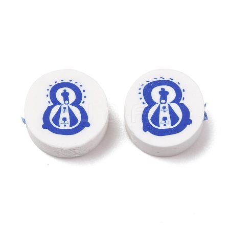 Handmade Polymer Clay Beads CLAY-P006-04-1