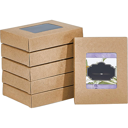 Rectangle Foldable Creative Cardboard Box CON-WH0086-16B-1