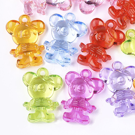 Transparent Acrylic Pendants TACR-S133-018-1