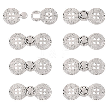Zinc Alloy Snap Lock Clasps FIND-WH0149-96P-1
