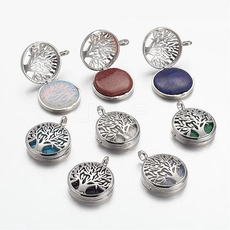 Natural & Synthetic Gemstone Pendants G-G910-C-1