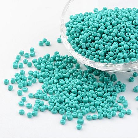 8/0 3mm Baking Paint Glass Seed Beads X-SEED-S002-K10-1