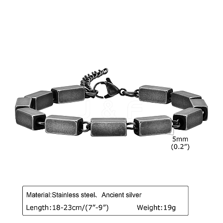 Retro Stainless Steel Chain Bracelets PW-WG867B5-04-1