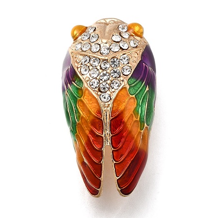 Zinc Alloy Enamel Rhinstone Brooches JEWB-V001-03B-1
