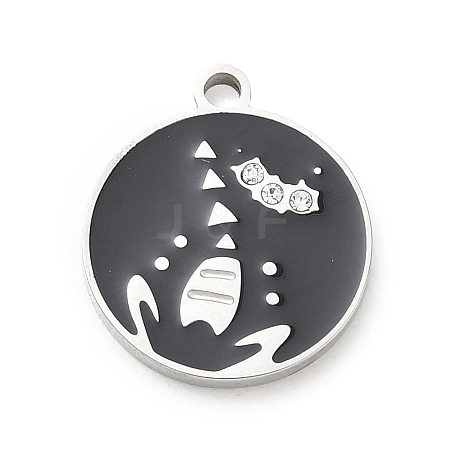 Twelve Constellations 304 Stainless Steel Enamel Pendants SA-CBAAE04-01P-10-1