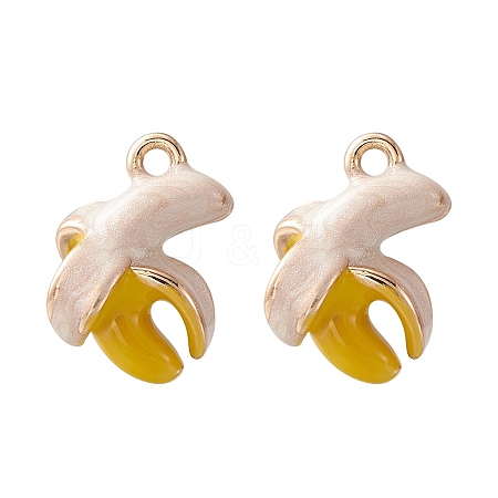 2Pcs Brass Enamel Charms KK-YW0001-72-1