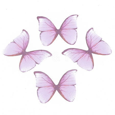 Two Tone Polyester Fabric Wings Crafts Decoration LS-FIND-S322-012C-05-1