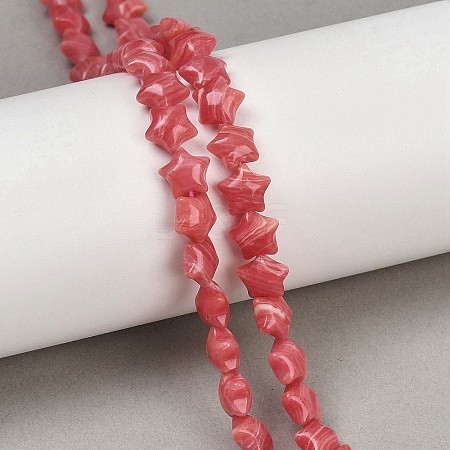 Synthetic Rhodochrosite Beads Strands G-Z080-A13-8mm-1