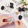 4 Pairs 4 Styles Imitation Leather Shoe Buckle Clips AJEW-FG0004-56-3