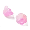Transparent Glass Beads Caps GLAA-B028-01-3