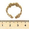 304 Stainless Steel Adjustable Open Cuff Rings for Women RJEW-U060-03A-G-3