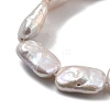 Natural Baroque Keshi Pearl Beads Strands PEAR-P064-01B-08A-4