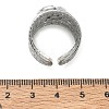 304 Stainless Steel Cuff Ring Components SA-CBA37BC-15C-P-3