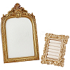 2Pcs 2 Styles TPR Covered with Velvet Necklace & Ring Display Photo Frames Sets ODIS-SP0001-13-1