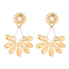 304 Stainless Steel & Plastic Imitation Pearl Dangle Earrings EJEW-T054-08G-2