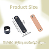 20Pcs 4 Colors PU Leather Scarf Clips AJEW-HS0001-39-2