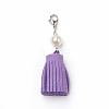 Faux Suede Cord Tassel Pendant HJEW-JM00332-M-2