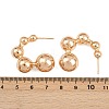Brass Stud Earrings EJEW-H168-10G-5