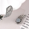 304 Stainless Steel Wing Clip-on Earrings EJEW-B116-04P-2