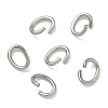 Tarnish Resistant Oval 304 Stainless Steel Open Jump Rings X-STAS-R067-01-1