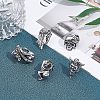 Unicraftale 5Pcs 5 Style 304 Stainless Steel Hook Clasps STAS-UN0021-98AS-5