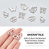 Unicraftale 20Pcs 5 Style 304 & 201 Stainless Steel Pendants STAS-UN0030-30-3