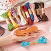 12 Rolls 12 Colors Twisted Straw Paper Cords OCOR-TA0002-96-7