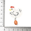 Printed Acrylic Pendants OACR-G059-01B-4