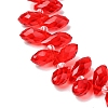 Crystal Glass Beads Strands X-GLAA-D033-35-3