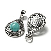 Synthetic Turquoise Pendants G-Q158-05P-23-2