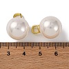 Rack Plating Brass & Shell Pearl Ball Pendants KK-B103-03A-G-3