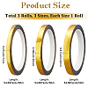 3 Rolls 3 Styles PET Decorative Adhesive Tapes AJEW-CP0009-14A-2