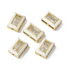 Rack Plating Brass Rectangle Beads KK-C007-14G-05-1