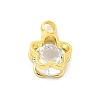 Real 18K Gold Plated Rack Plating Brass Micro Pave Cubic Zirconia Pendants Charms KK-S396-05B-1