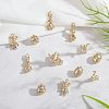 SUPERFINDINGS 16Ppcs 4 Style Rack Plating Brass Pendants KK-FH0003-92-4