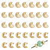 Brass Crimp Beads Covers KK-BC0014-72B-G01-1