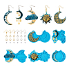 5Pcs 5 Style Sun & Moon & Cloud & Star Pendant Silicone Mold DIY-TA0003-72-32