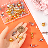 SOFPLATE 40Pcs 2 Colors Brass Clip-on Earring Findings KK-SP0001-13-3